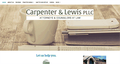 Desktop Screenshot of carpenterlewis.com