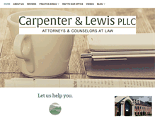 Tablet Screenshot of carpenterlewis.com